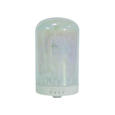 12W Ultrasonic Glass Essential Oil Diffuser Round Custom Pattern Waiting Room