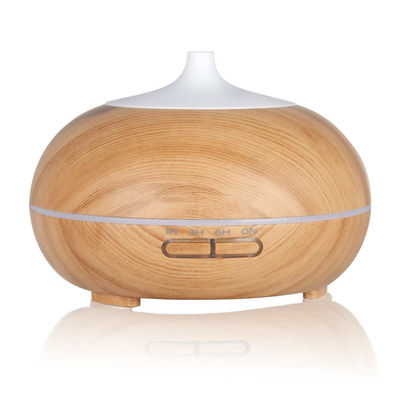 300ml Light Wood Grain Essential Oil Diffuser Mini Humidifier With Led Light